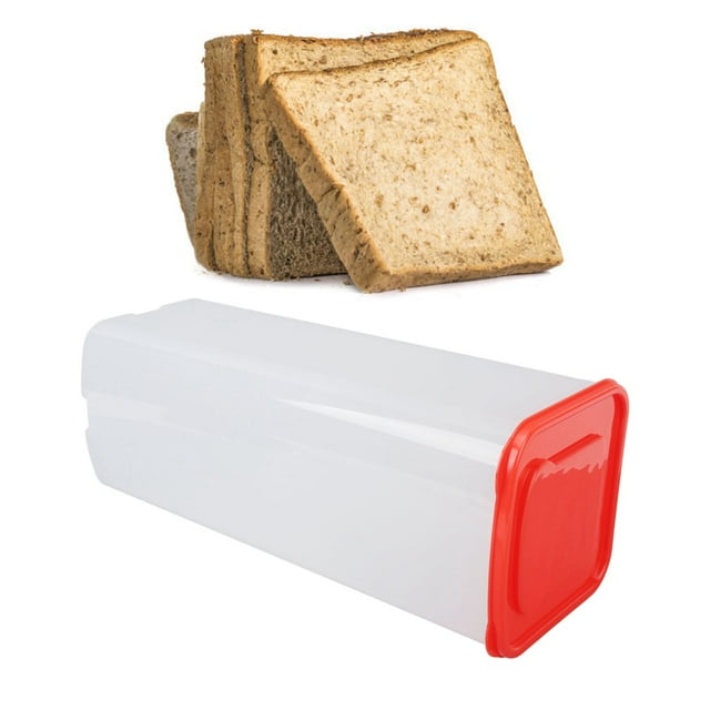 Bread Container Kitchen Countertop Plastic Loaf Bread Box Storage For Homemade BreadBread Dispenser Airtight Breadbox Containers Bread Keeper With Lid