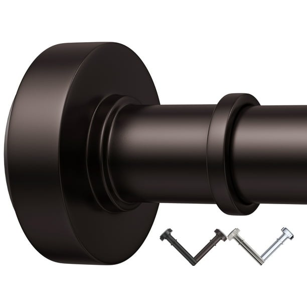 Bronze Shower Curtain Rod,43''72'',Never Rust,Never Slip,No Drill,Tension Metal Rod