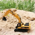 thumbnail image 4 of Excavadora de juguete de aleación, excavadora para niños, camiones de carga para niños, juguetes de construcción para niños, camiones de acero, excelentes juguetes para niños pequeños de 8 años., 4 of 7