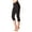 Black, variant on Terry Cycling Clothes for Women Padded Breakaway Bike Knicker 18" Cropped Cycling Capri Pants For Women With Padding