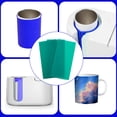 thumbnail image 1 of Taza de sublimación BLESIY 3 piezas Envoltura Hojas de silicona Transferencia de calor Platillos Verde, 1 of 8