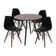 thumbnail image 1 of Set de Comedor Mundo In Madera Nogal 80cm y 4 Sillas Eames Negro, 1 of 8