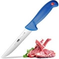 thumbnail image 1 of Butcher Boning Knife for Fish Fillet: Deboning Meat Cleaver Brisket Knives for Kitchen Blue Handle, 1 of 7