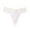 White, variant on MuZeFu Cotton Lace Thongs for Women Women's Sexy Lace Striped Lace Hem Comfortable And Breathable Low Waisted Thong