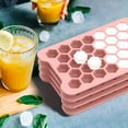 thumbnail image 7 of Mini Ice Cube Tray with Lid and Bin: TINANA Hexagonal Small Ice Trays for Freezer - Easy Release Honeycomb Nugget Ice Tray with Lid - Pink, 7 of 7