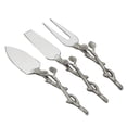 thumbnail image 1 of Jiallo 70116 Sparkle Silver Leaf Cheese Set - 3 Piece, 1 of 1