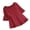 Red, variant on Staron Women's Casual Loose Shirt Round Neck Half Sleeve Solid Hollow Out Blouse Tops, Green XXL