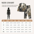 thumbnail image 4 of Lsque Graceful Snow Leopard Pattern Long Sleeve Pajama Set for Women - Soft 2-Piece Sleepwear and Loungewear Set with Pockets, Comfy Nightwear-X-Large, 4 of 7