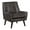 Gray, variant on Furniture of America Contemporary Fabric Roger Accent Chair, Dark Brown
