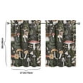 thumbnail image 4 of Mushroom (70) Kitchen Curtains - Vintage Tier Curtains for Bathroom Living RV Rod Pocket Window Drapes 36 Inch 2 Panels Set 28"x36" Window Treatment Tiers, 4 of 4
