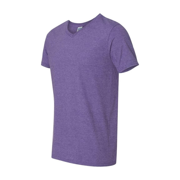 Gildan - Softstyle V-Neck T-Shirt - 64V00 - Heather Purple - Size: 2XL