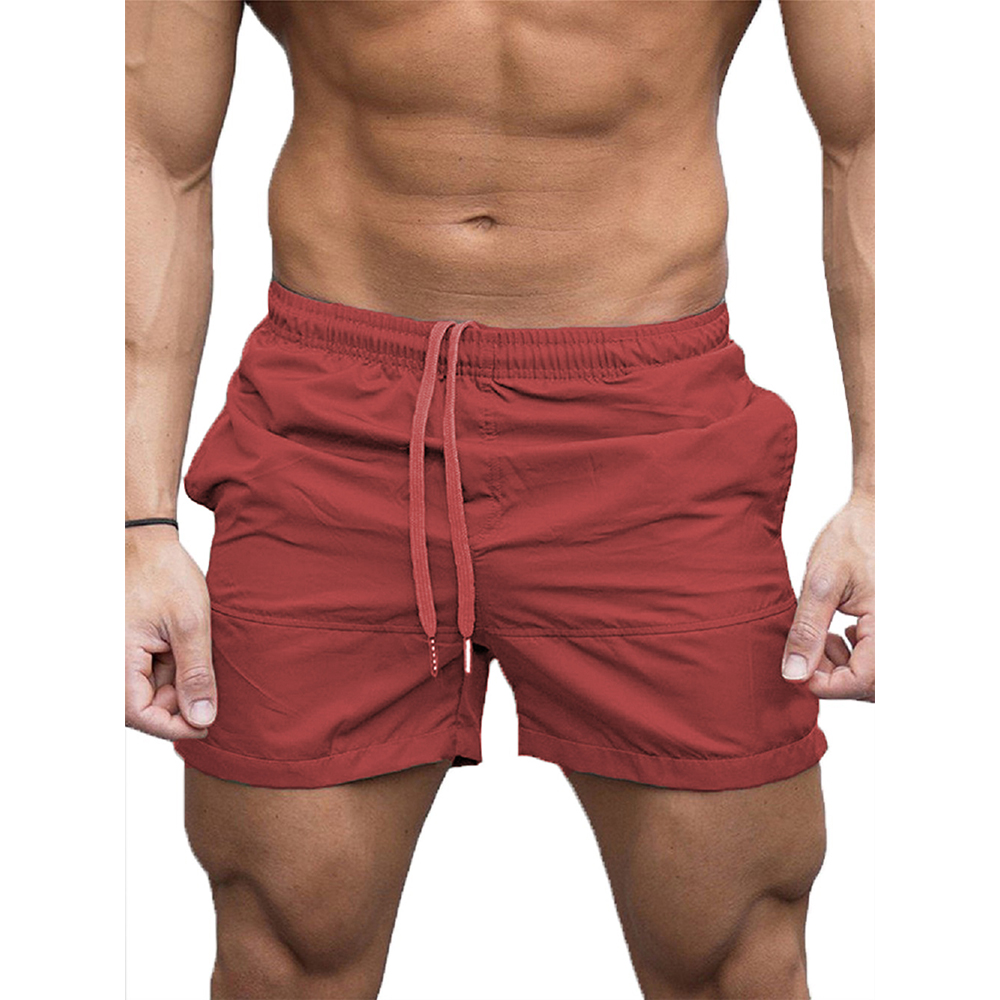 Men's Summer Running Shorts Gym Sport Shorts for Men with Pockets