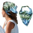 thumbnail image 2 of Uooqdmx Head Scarf, Head Scarf, Head Scarf for Women's Hair, Floral Hair Head Kerchief Women Print Hair Scarf Hair Kerchief with Ties Head Scarf, Head Coverings for Women, X One Size, 2 of 4