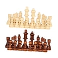 thumbnail image 2 of 32 piezas Piezas de ajedrez de madera Figuras de ajedrez, 1-2 Jugadores Torneo Apriete de ajedrez de madera Aprendedor de ajedrez empeño para el juego, 2 of 9