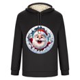 thumbnail image 4 of Sudadera con capucha para hombre, informal, a la moda, con estampado navideño, de manga larga y bolsillo, de poliéster, 4 of 4