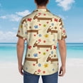 thumbnail image 6 of Xecao Dachshund Dog And Flower print Hawaiian shirt - a stylish short-sleeve button-down for men, perfect for casual beach and tropical outings., 6 of 9