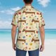 thumbnail image 4 of Balery Dachshund Dog And Flower Camisas hawaianas de manga corta para hombre, camisas playeras de corte holgado, camisas de vacaciones con botones,Medium, 4 of 7