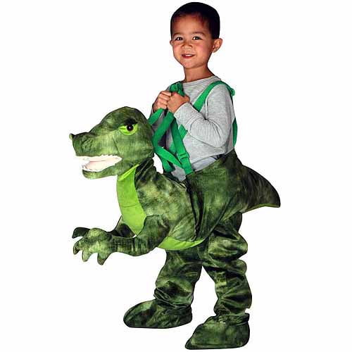 Green Dino Rider Toddler Halloween Costume