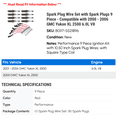 thumbnail image 2 of Spark Plug Wire Set with Spark Plugs 9 Piece - Compatible with 2000 - 2006 GMC Yukon XL 2500 6.0L V8 2001 2002 2003 2004 2005, 2 of 2