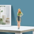 thumbnail image 4 of 1/64 Scale Painted Resin People Figures Woman Scene Model Railway Green Sports Woman, 4 of 8