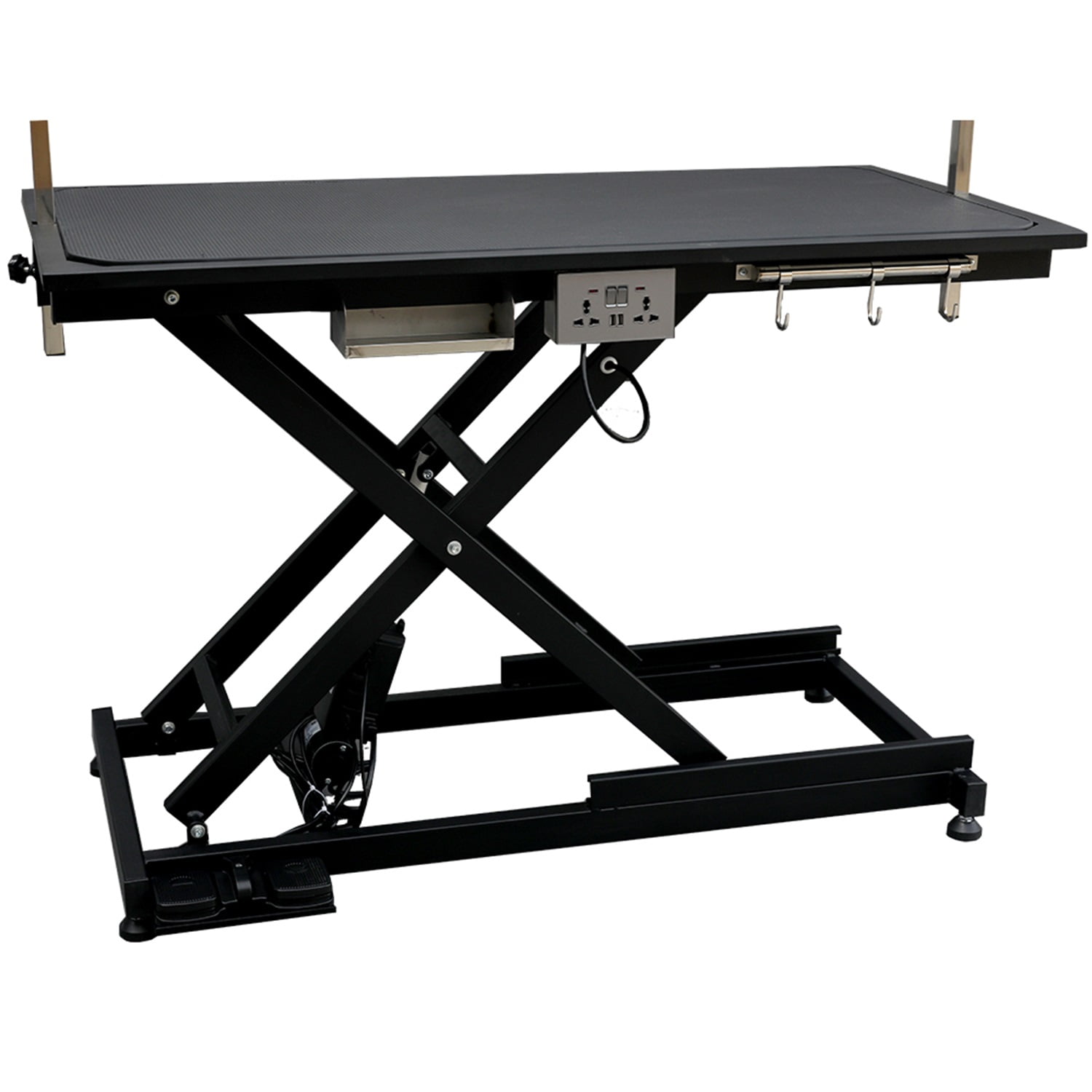 Pefilos 50" Heavy Duty Electric Lifting Pet Dog Grooming Table for Large Dogs with Powerful Motor 110V/220V Professional Hydraulic Drying Table, Height Adjust from 8" up to 36'', Black Pefilos 50" Heavy Duty Electric Lifting Pet Dog Grooming Table for Large Dogs with Powerful Motor 110V/220V Professional Hydraulic Drying Table, Height Adjust from 8" up to 36'', Black