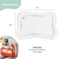 thumbnail image 4 of The Peanutshell Montessori Tummy Time Water Mat for Babies with Colorful Floating EVA Shapes, 20” x 26”, 4 of 8