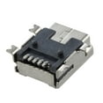 thumbnail image 2 of Conector de cargador mini USB tipo B hembra de 5 pines para montaje en placa PCB (10 unidades), 2 of 4