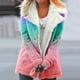 thumbnail image 1 of Chaquetas y abrigos casuales de manga larga sin capucha para mujer, abrigo de invierno cálido con solapas y botones, talla grande, 1 of 5