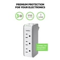 thumbnail image 2 of Belkin Wall Mount Surge Protector - 3 AC Multi Outlets & 2 USB Charger Ports - Heavy Duty Flat Rotating Plug for Home, Office, Travel, Computer Desktop & Phone Charging Brick (918 Joules), 2 of 5