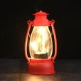 thumbnail image 4 of Queroig Vintage Flameless Christmas Lamp PP Table Centerpiece LED Storm Lantern Xmas Decoration, 4 of 8