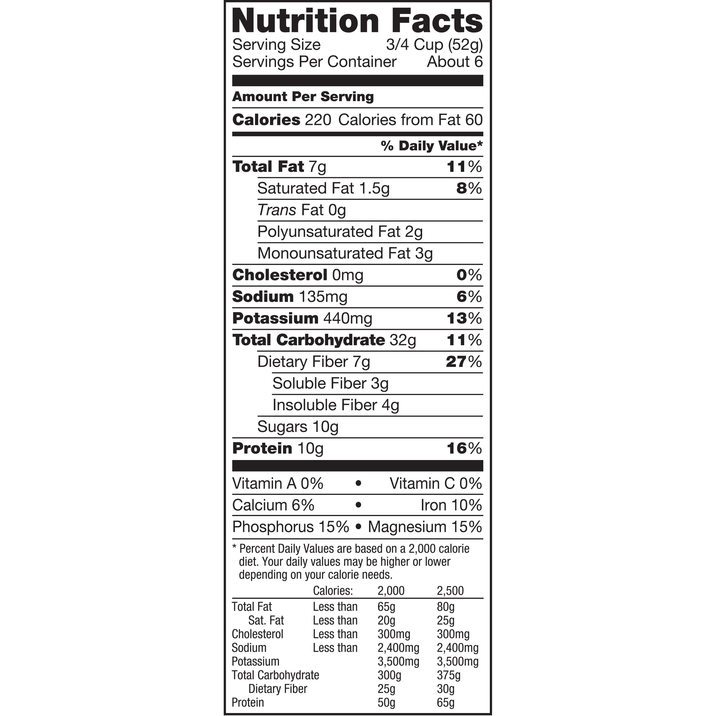 Kashi Go Lean Peanut Er Crunch Nutrition Facts Bios Pics