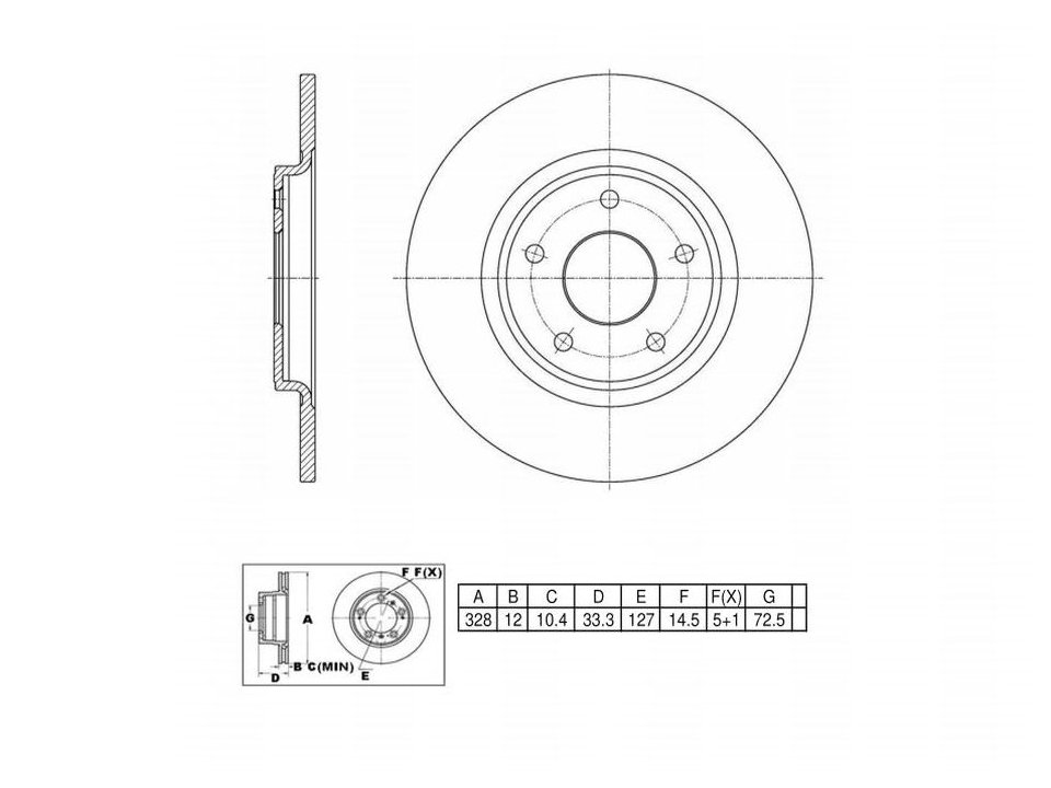 Ultra High Carbon 700 Brake Kits, Rear UHCK7248, Dodge Grand Caravan 2020-2012