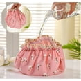 thumbnail image 5 of Shower Cap, Large Shower Caps for Women Long Hair, Reusable Double Layer Waterproof Shower Hair Bath Cap, 5 of 5