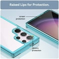 thumbnail image 4 of Allytech Clear Case for Samsung Galaxy S24 Ultra, Hybrid Hard Shell Back Cover Protective Shockproof Anti-Scratch Bumper Phone Case for Galaxy S24 Ultra, Skyblue, 4 of 8