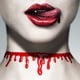 thumbnail image 2 of 4 unids Gótico de Halloween Collares Rojos Hechos A Mano Collares de Sangre Creativos Maquillaje Collar Sangriento Cadenas de sangre Gargantillas para Fiesta, 2 of 5