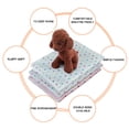 thumbnail image 3 of YUEHAO Pet Supplies Pet Blanket Soft Cute Print Pet Blankets Sleep Mat Pad For Dogs And Cats Beige, 3 of 9