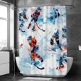 thumbnail image 6 of Ice Hockey Shower Curtain, Bathroom Beach Decorations, 6 of 6