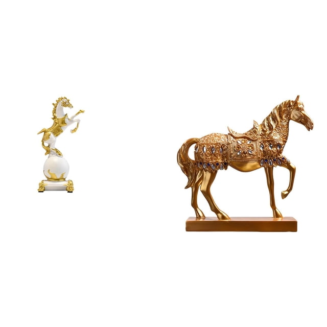 Colección de estatuas de caballos modernos, esculturas de animales, adornos para dormitorio, centro de mesa, chimenea, sala de estar, escritorio,
