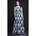 thumbnail image 3 of Bimba Robe Longue Débardeur pour Femmes Shibori Maxi Col Rond Imprimée Robe de Soirée - Très Petit, 3 of 5