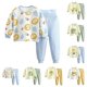thumbnail image 5 of Gibobby Conjunto de dos piezas de sudadera y pantalón para niños Pantalones de cintura alta de primavera + Camiseta con patrón de dibujos animados lindo(Naranja, 6-12 Meses), 5 of 5