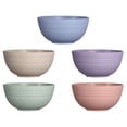 thumbnail image 2 of KAKOWELY Durable PP Material Rice Bowl with Stacking Design for Kitchen Small Size 5 Pcs Assorted Color,5.2"X5.2"X2.28", 2 of 4