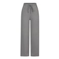 thumbnail image 5 of Aloohaidyvio Women's Joggers Pants Lightweight Athletic Leggings Tapered Lounge Pants for Workout,Yoga, Running Gray S, 5 of 6