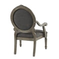 thumbnail image 3 of Madison Park Brentwood Oval Back Exposed Wood Arm Chair, 27" x 28.5", Grey, 3 of 5