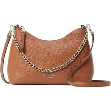 Kate Spade New York Women's Zippy Pebbeled Leather Convertible Crossbody Bag, Warm Gingerbread
