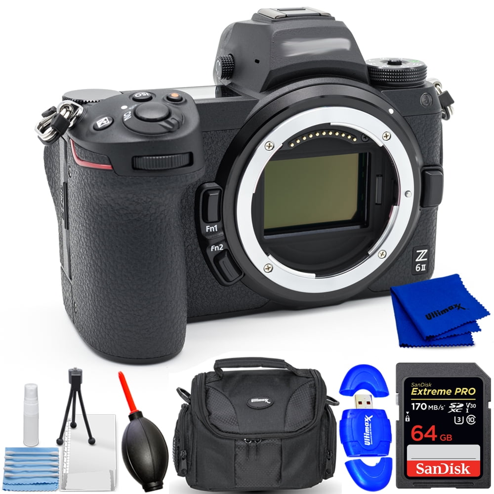 Nikon Z 6II Mirrorless Digital Camera (Body Only) 1659 International Model - 7PC Accessory Bundle