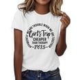 thumbnail image 5 of T-Shirt à Manches Courtes pour Femmes Seductiva Femmes Liquidation Voyage de Fille 2025 T-Shirt Mode pour Femmes Col Rond Décontracté Manches Courtes0, 5 of 5