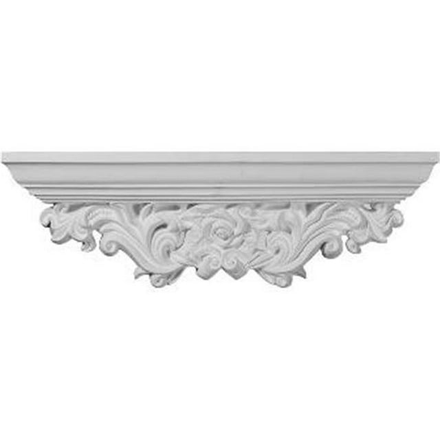 Ekena Millwork SH23X07X04OD 23.25 In. W X 3.87 In. D X 7.12 In. H Architectural Odessa Acanthus Leaf Shelf