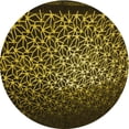 thumbnail image 1 of Ahgly Company Tapis Rond Lavable en Machine Intérieur Transitionnel Noir Brun, 5 Pieds Rond, 1 of 7