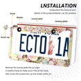 thumbnail image 5 of Coolnut Watercolor Bouquet Rose 2 Holes Car License Plate Frames 2PCS, Car License Plate Holder with Screw Caps Cover Set Automotive Exterior Parts Decoration for US Vehicles, 5 of 7