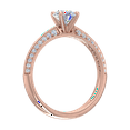 thumbnail image 2 of 3/4 Carat Prong Set Solitaire Diamond Engagement Ring Band in 14K Rose Gold (Ring Size 5), 2 of 5